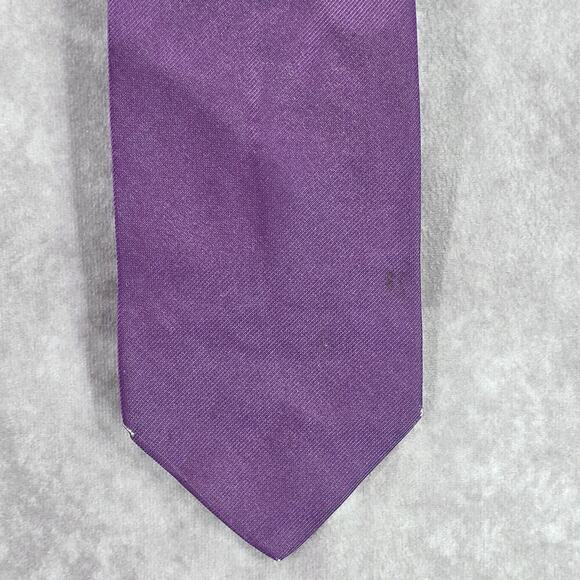 Jos. A. Bank Purple Black Solid Executive 100% Silk Italy Men's Neck Tie - Picture 1 of 6